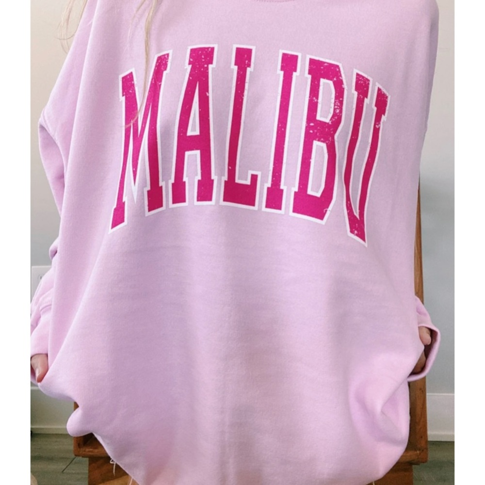 Oliveynn Pink “Malibu” Sweatshirt
